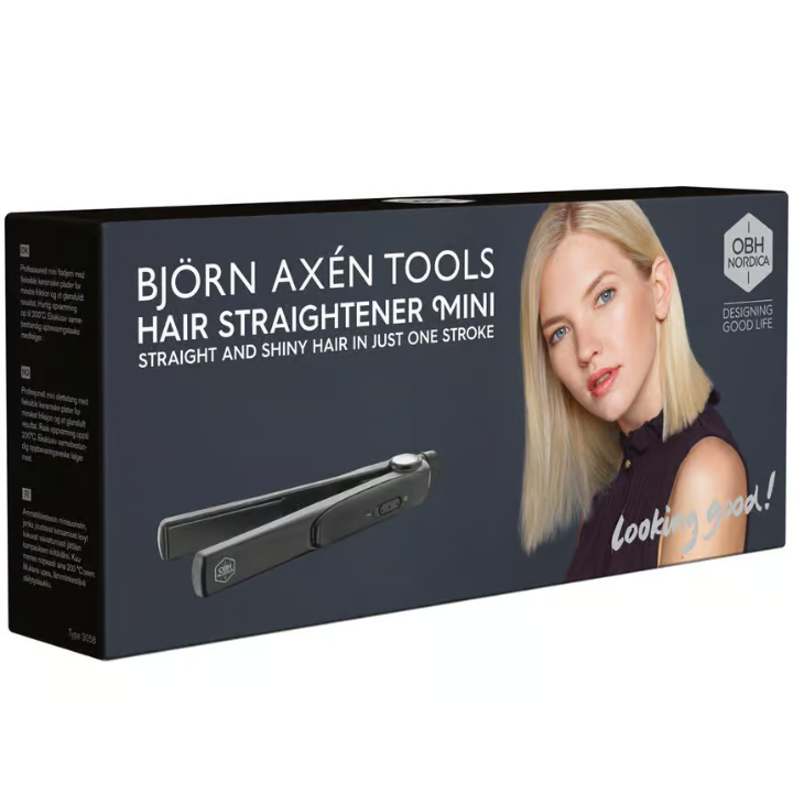 OBH Nordica Björn Axén 3058 Mini Black Flat Iron