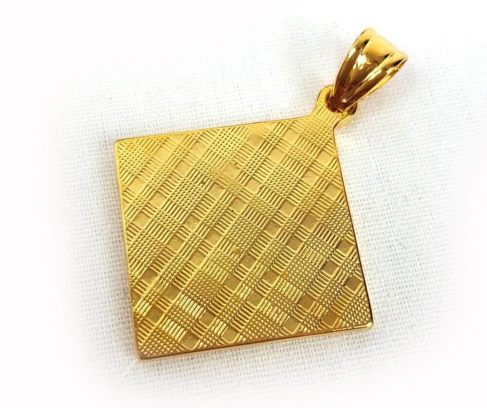 24k Gold Plated Muslim Pendant Copper Necklace - Islamic Shop