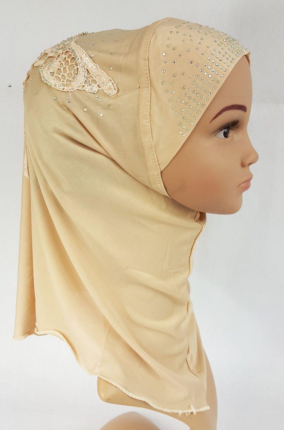 NEW Ice Silk Toddler Kids Children Hijab Islamic Scarf Shawls 2-8T - Arabian Shopping Zone