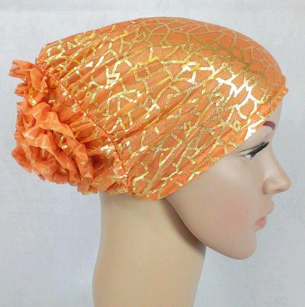 Gauze Gilt-Print UnderHijab Muslim Inner Hijab Caps Hair loss Underscarf - Arabian Shopping Zone