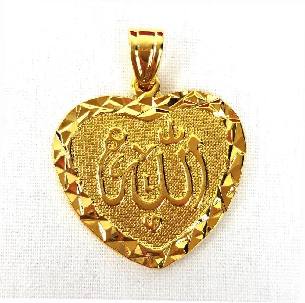 24k Gold Plated Islamic Pendant Copper Necklace - Islamic Shop