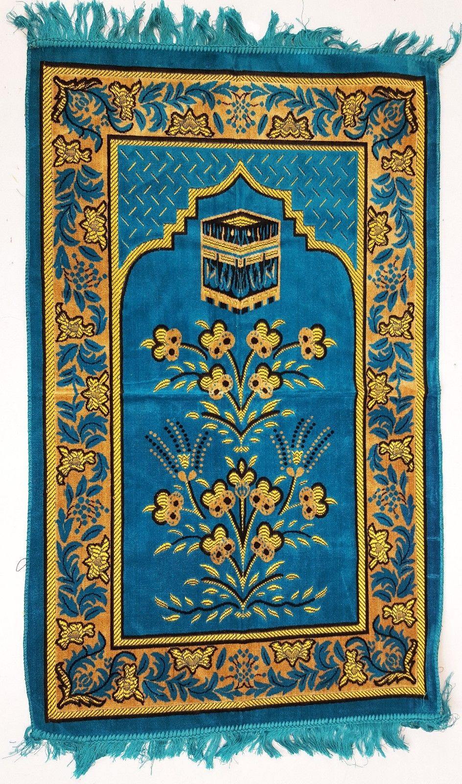 Turkish Soft Islamic Muslim Prayer Rug Namaz Carpet 110x70cm (43*27inch) - Arabian Shopping Zone