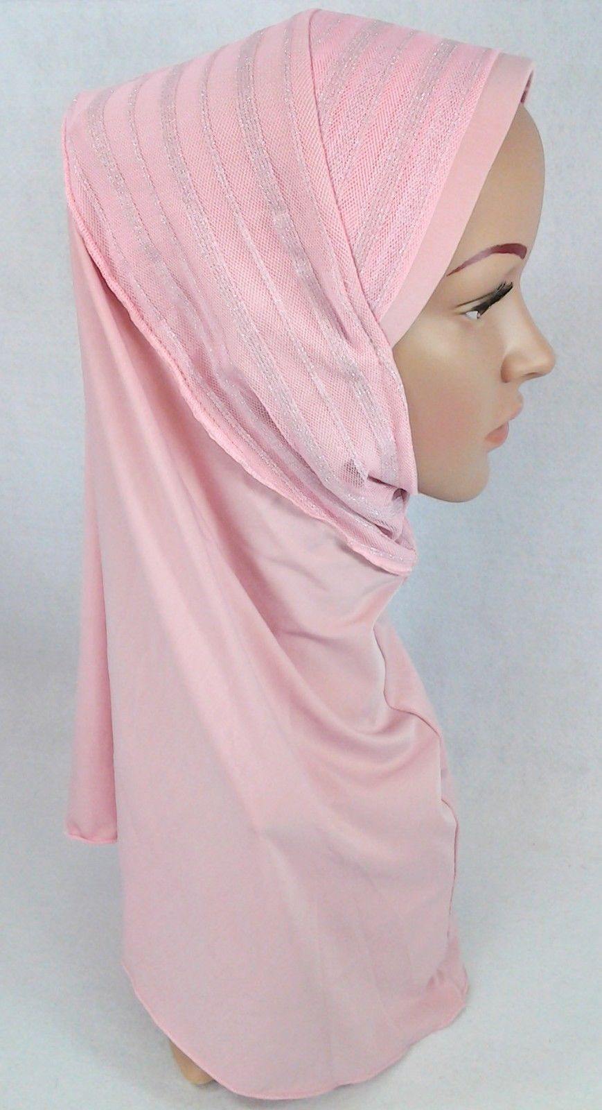 High Quality Viscose Lycra Lace Muslim Hijab Islamic Scarf Shawls Slip-on - Arabian Shopping Zone