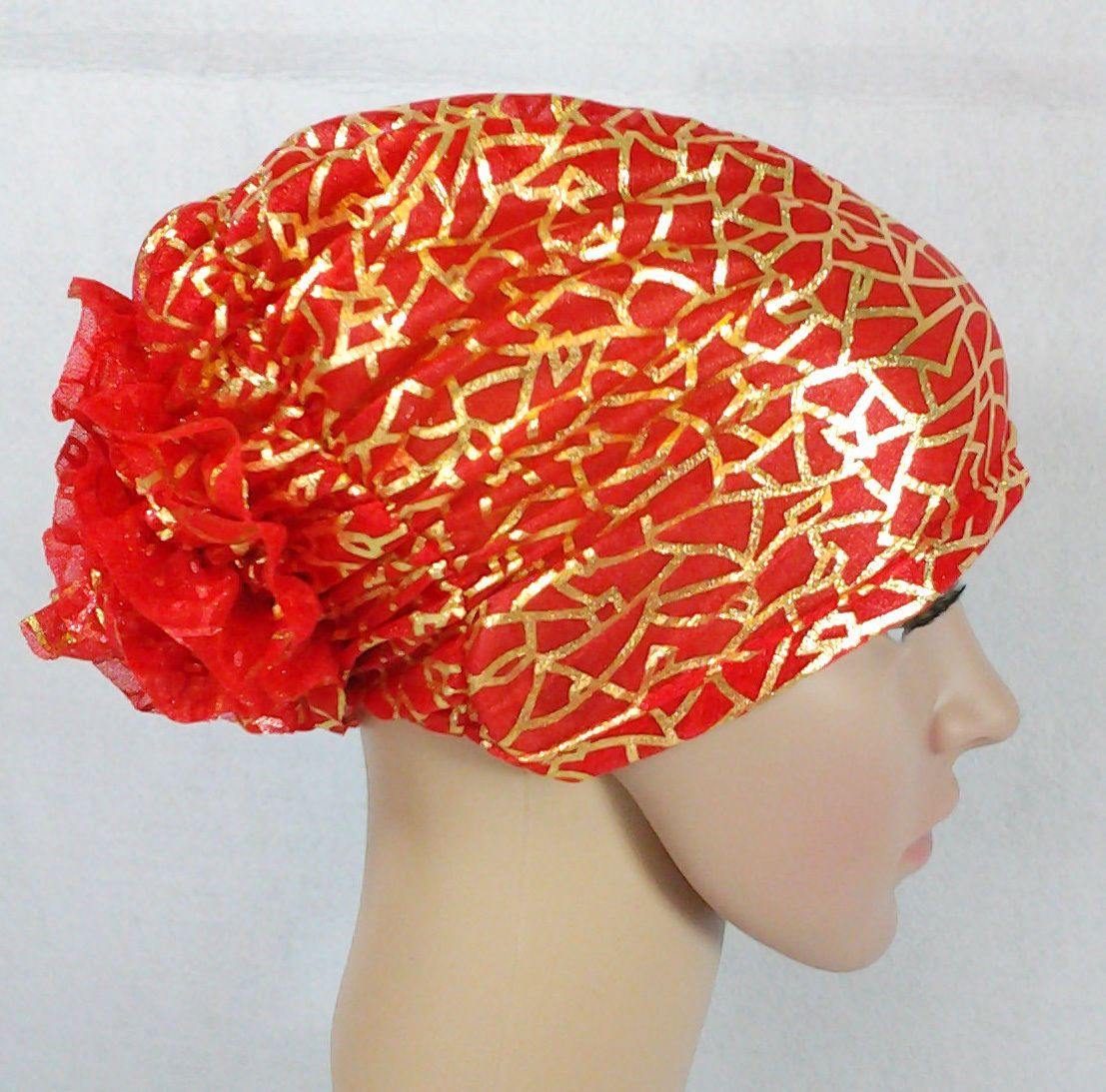 Gauze Gilt-Print UnderHijab Muslim Inner Hijab Caps Hair loss Underscarf - Arabian Shopping Zone