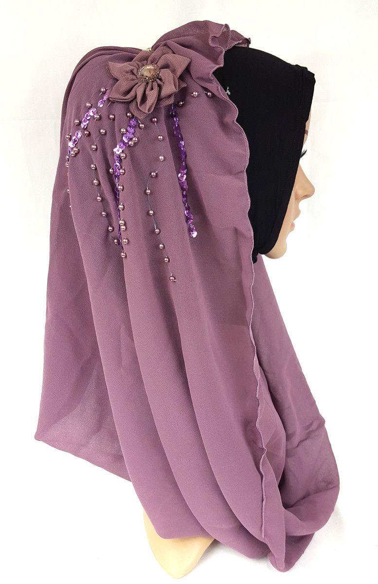 One-piece Amira Hijab Muslim/Islamic Head-wear Easy Wear High Quality - Arabian Shopping Zone