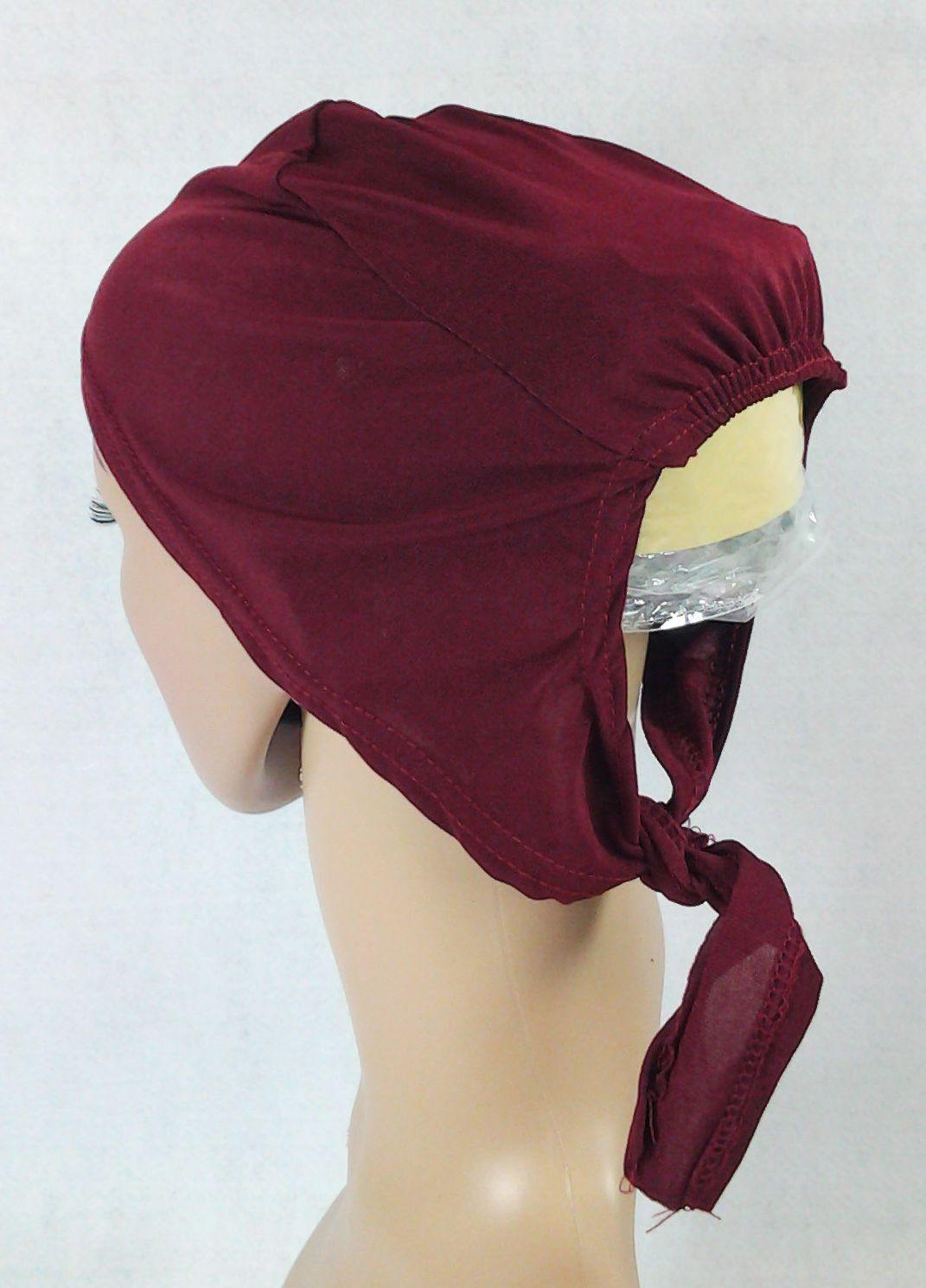Solid Stretch TieBack UnderHijab Muslim Inner Hijab HairLoss Islamic Underscarf - Arabian Shopping Zone