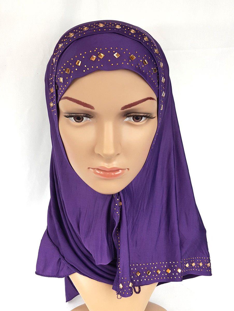 Slip On Instant Amira Style VISCOSE on-the-go Hijab Scarf ASZ0104 - Arabian Shopping Zone