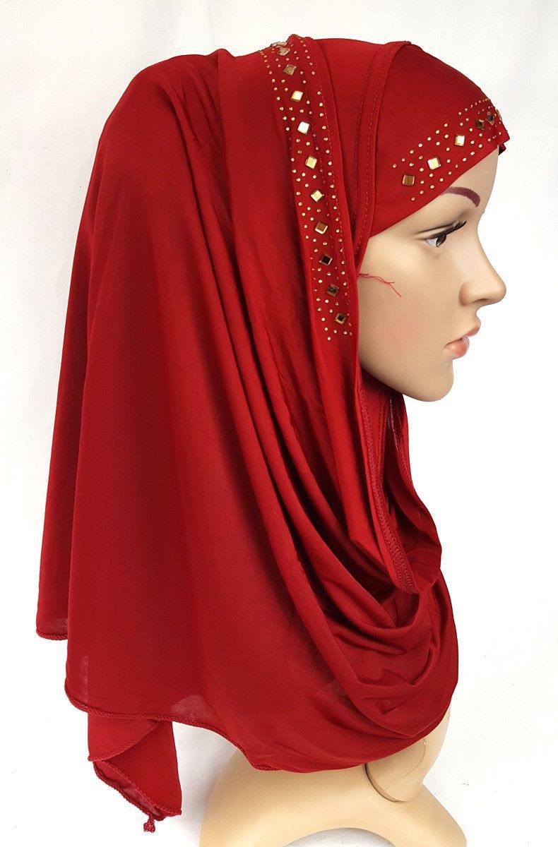 Slip On Instant Amira Style VISCOSE on-the-go Hijab Scarf ASZ0104 - Arabian Shopping Zone