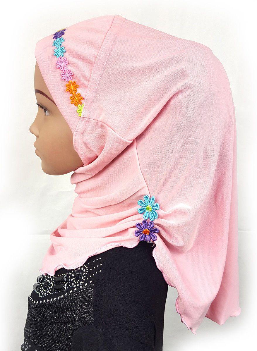 Crystal Hemp Toddler Kids Children Hijab Islamic Scarf Shawls -9397 - Arabian Shopping Zone