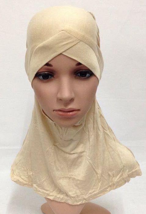 V-Shape Modal Cotton Muslim Women Inner Hijab Caps Islamic Underscarf - Arabian Shopping Zone