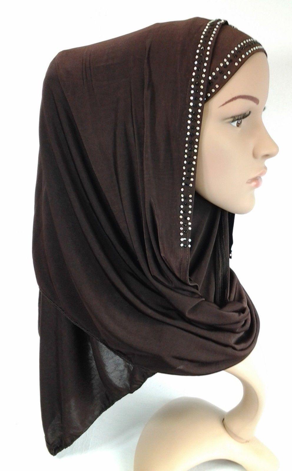 Slip On Instant Amira Style VISCOSE on-the-go Hijab Scarf ASZ0104 - Arabian Shopping Zone