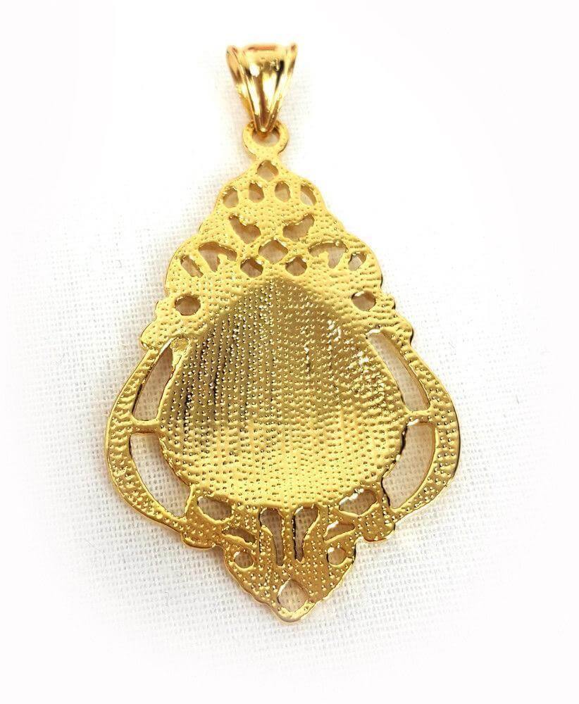 24k Gold Plated Muslim Pendant Copper Necklace - Islamic Shop