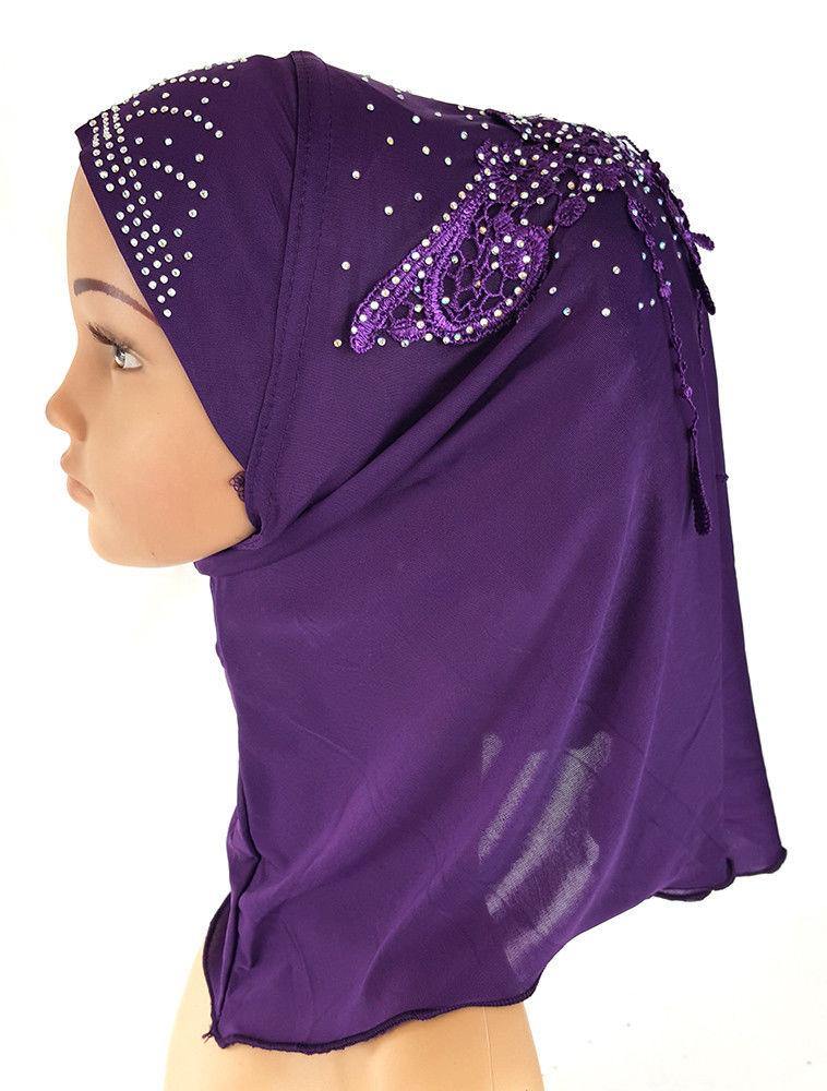 Ice Silk Toddler Kids Children Hijab Islamic Scarf Shawls -0913 - Arabian Shopping Zone