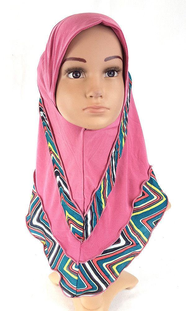 NEW Crystal Hemp Kids Toddler Children Islamic Hijab Islamic Scarf Shawls 3-8T - Arabian Shopping Zone