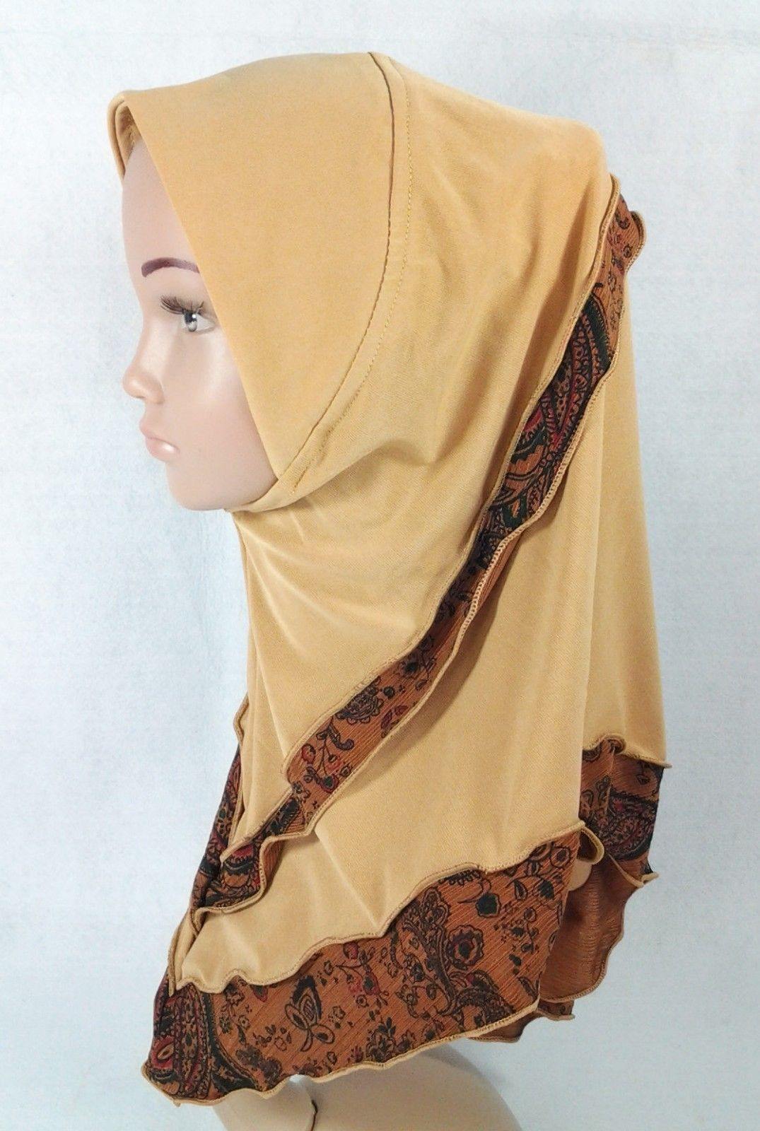 NEW Crystal Hemp Kids Toddler Children Islamic Hijab Islamic Scarf Shawls 3-8T - Arabian Shopping Zone