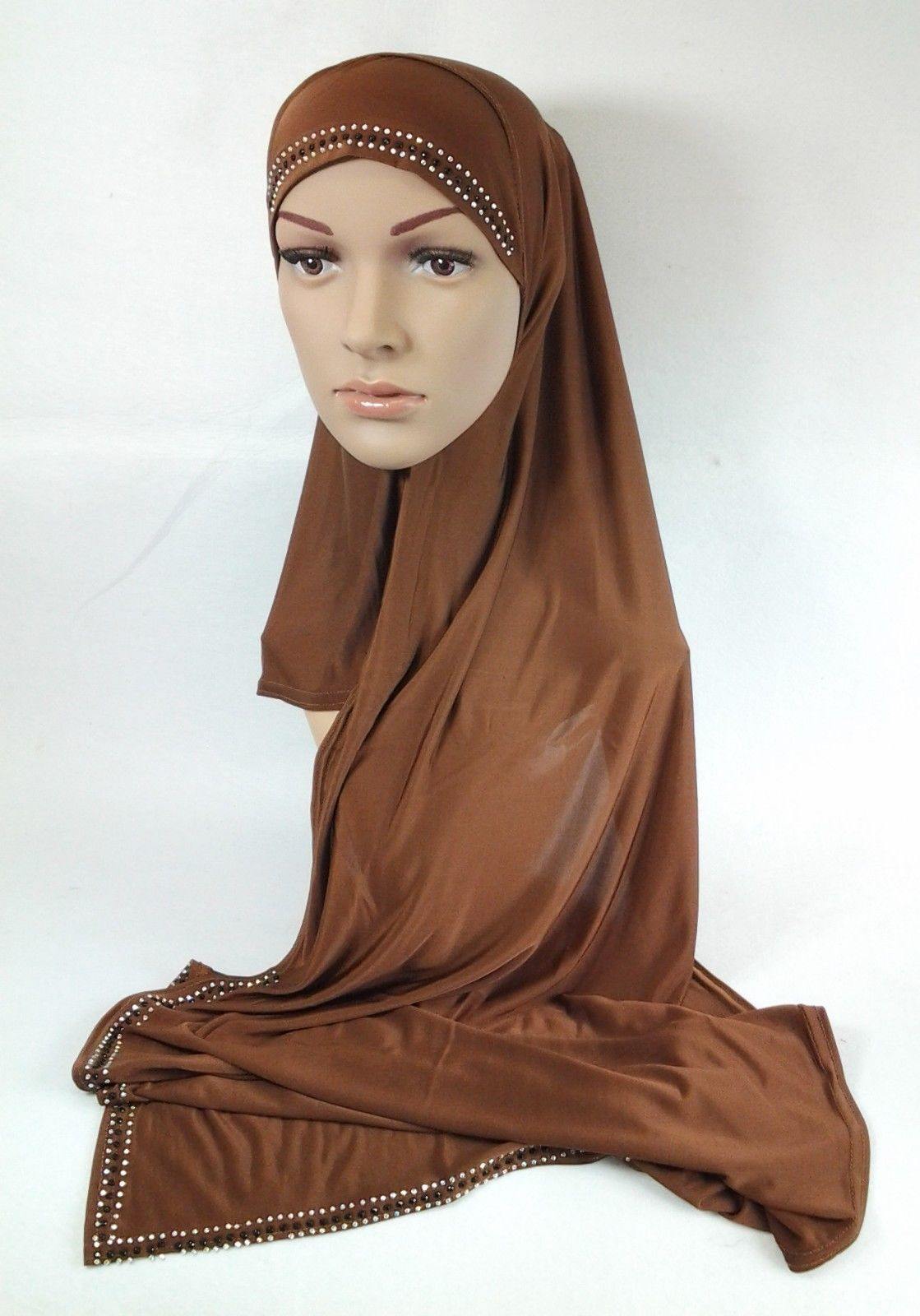 Slip On Instant Amira Style VISCOSE on-the-go Hijab Scarf ASZ0104 - Arabian Shopping Zone