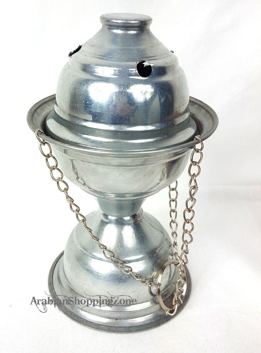 Stainless Steel Bakhoor Incense fragrance Bakhur oil oud Burner Mabkhara - Arabian Shopping Zone