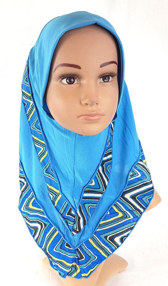 Crystal Hemp Kids Toddler Children Islamic Hijab Islamic Scarf Shawls -0102 - Arabian Shopping Zone