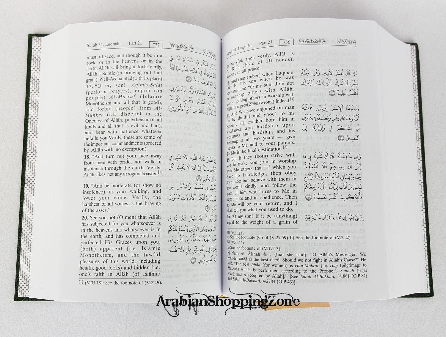 Noble Quran Arabic / English Translation from Madinah (Saudi-Arabia) - Arabian Shopping Zone