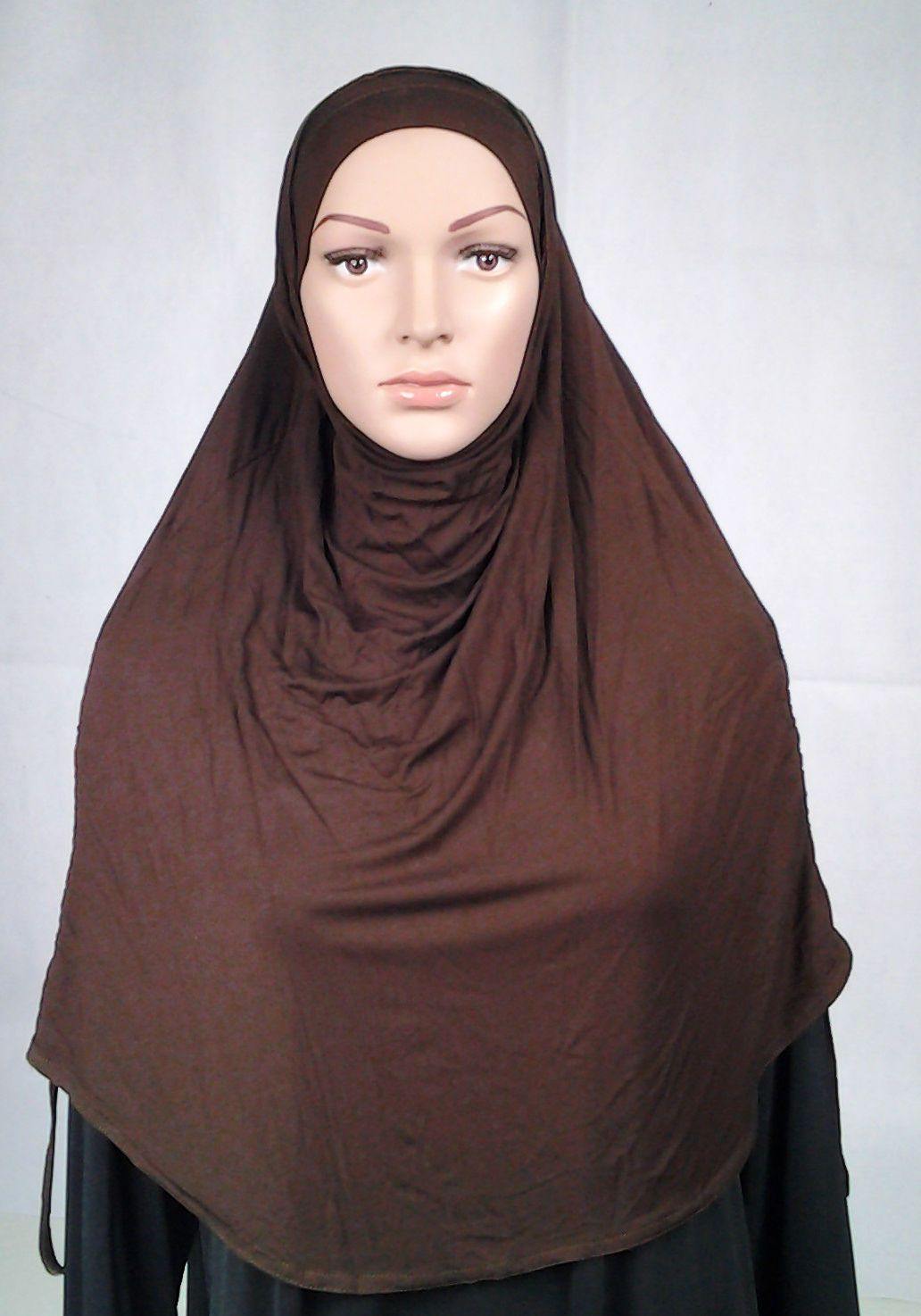 Modal Cotton 2 Piece Amira Hijab Islamic Scarf Shawls Muslim Head Wrap - Arabian Shopping Zone