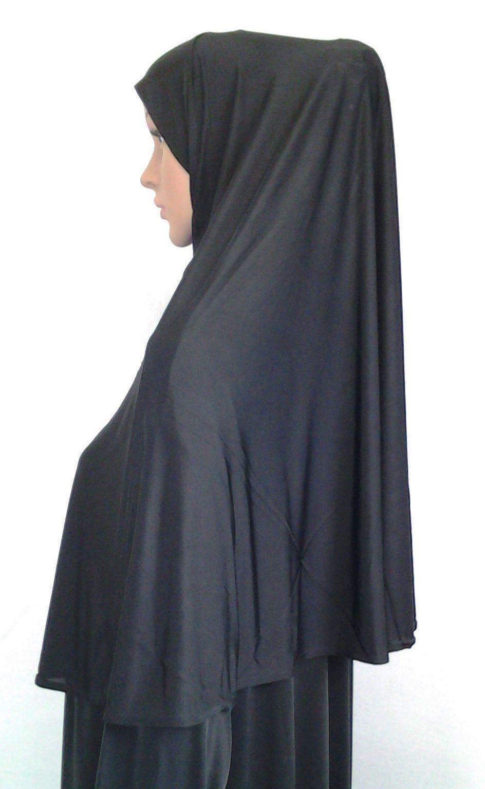 One-piece-Hijab Muslim Scarf/Islamic Headwear LightWeight ICESILK ASZ0215 - Arabian Shopping Zone