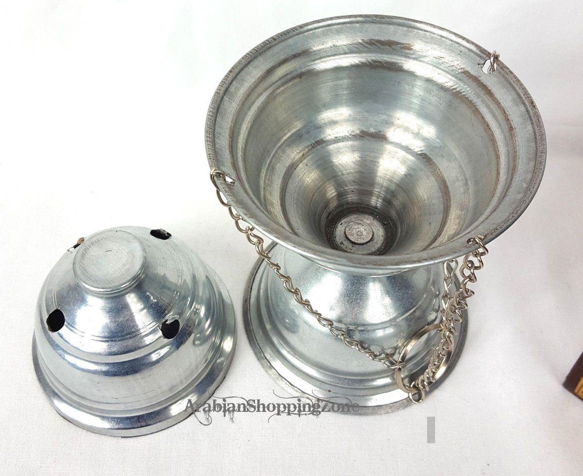 Stainless Steel Bakhoor Incense fragrance Bakhur oil oud Burner Mabkhara - Arabian Shopping Zone