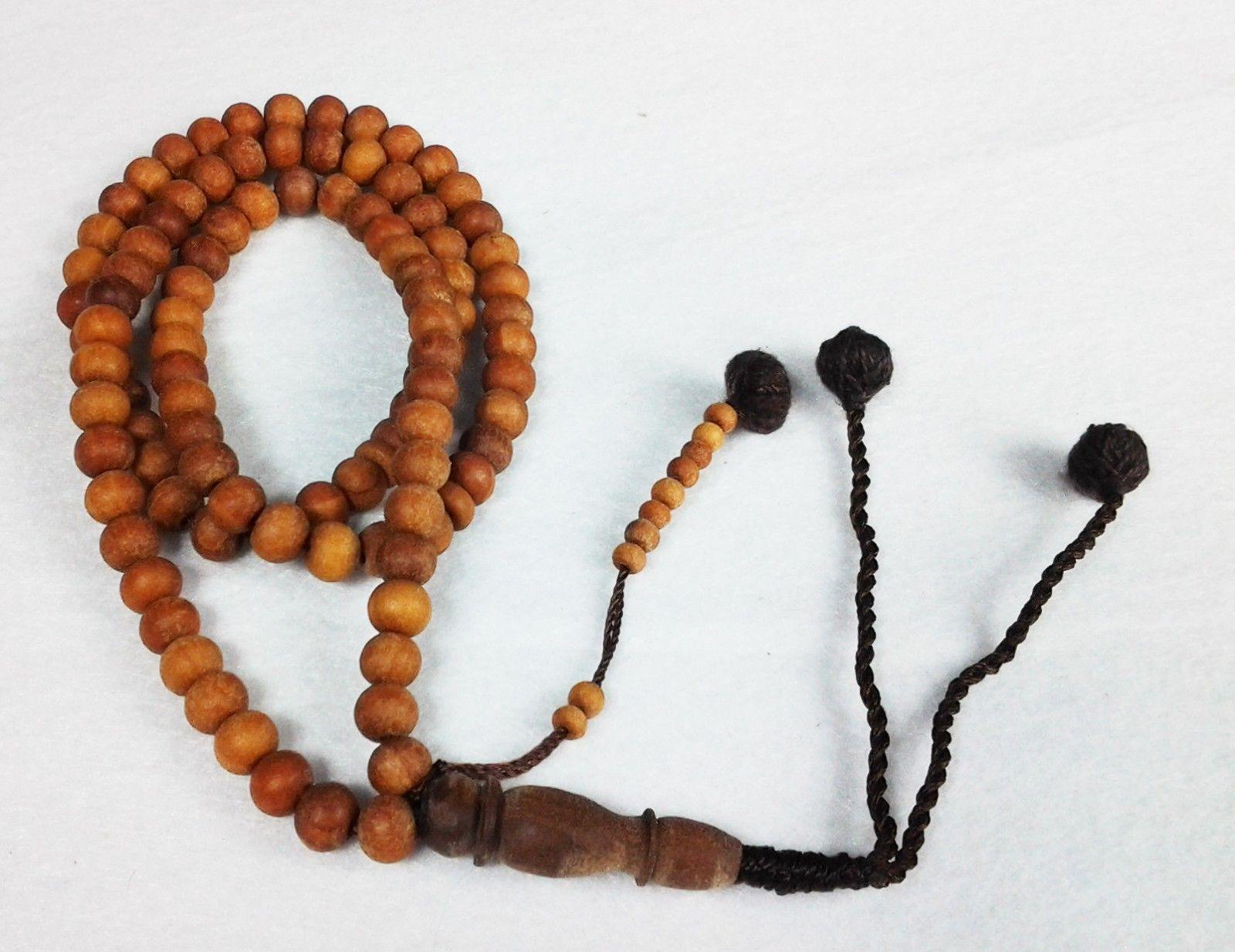 Natural Sandalwood Islam Muslim Prayer Beads 99 Masbaha 8mm Smell-so-good - Arabian Shopping Zone