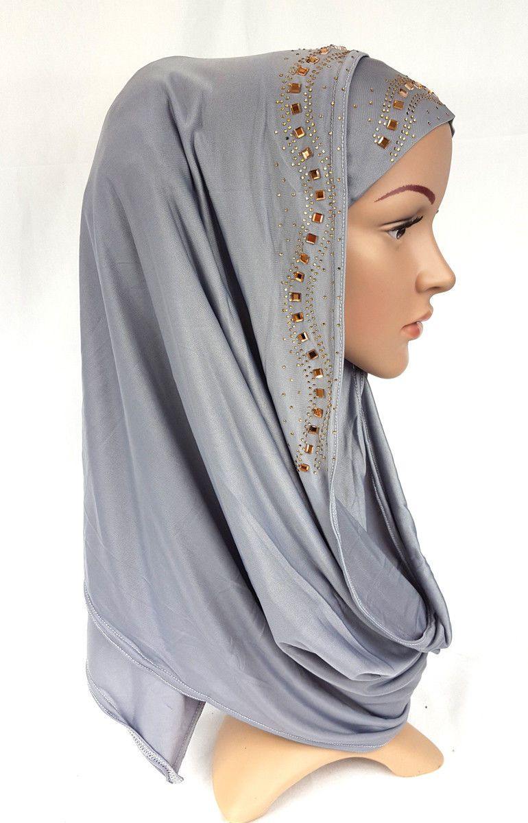 Slip On Instant Amira Style VISCOSE on-the-go Hijab Scarf ASZ0104 - Arabian Shopping Zone