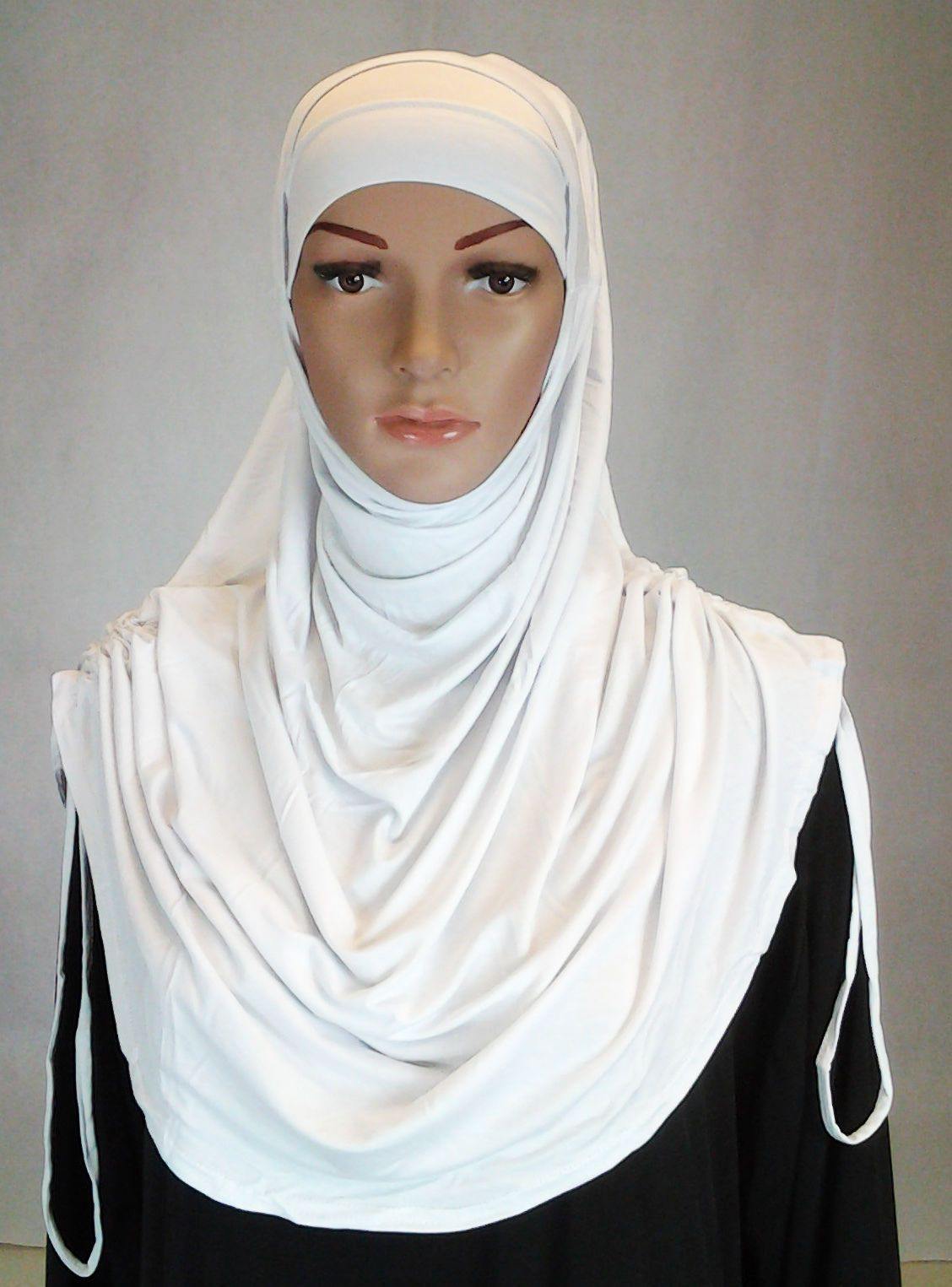 Modal Cotton 2 Piece Amira Hijab Islamic Scarf Shawls Muslim Head Wrap - Arabian Shopping Zone