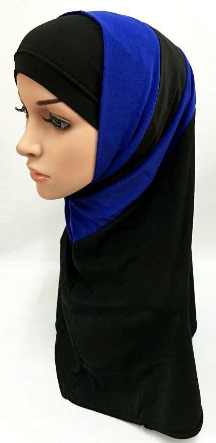 Crystal Linen Amira Muslim Hijab 2-color-Pattern Scarf - Arabian Shopping Zone