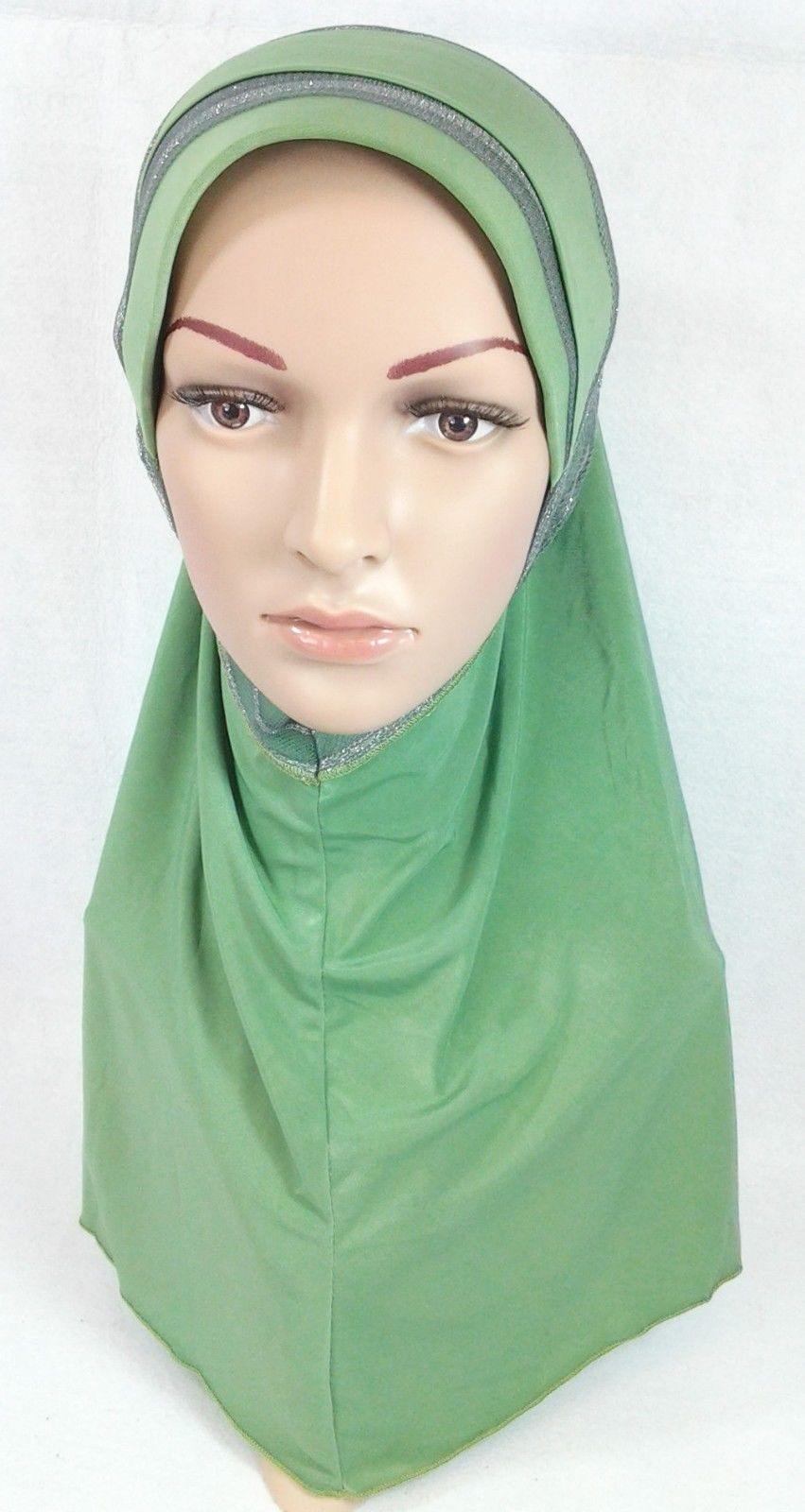 High Quality Viscose Lycra Lace Muslim Hijab Islamic Scarf Shawls Slip-on - Arabian Shopping Zone