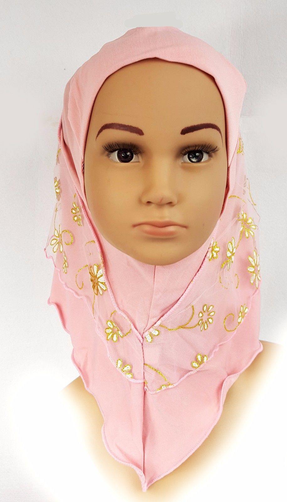 NEW Crystal Hemp Toddler Children Kids Hijab Islamic Scarf Shawls 2-8T - Arabian Shopping Zone