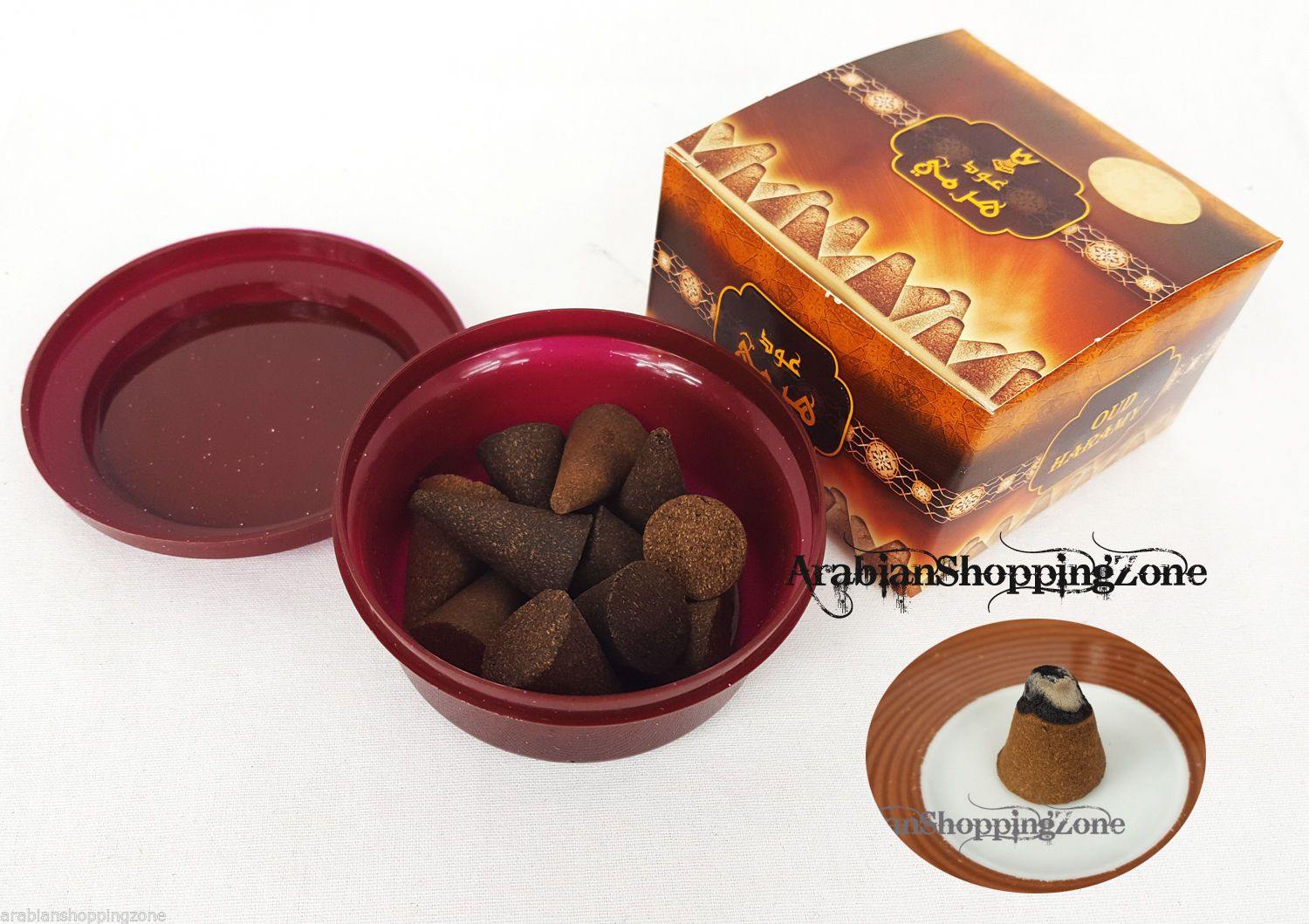 OUD HARAMY Perfume Incense Cones Saudi Arabian Mabkharat AL-Khaleej بخور - Arabian Shopping Zone