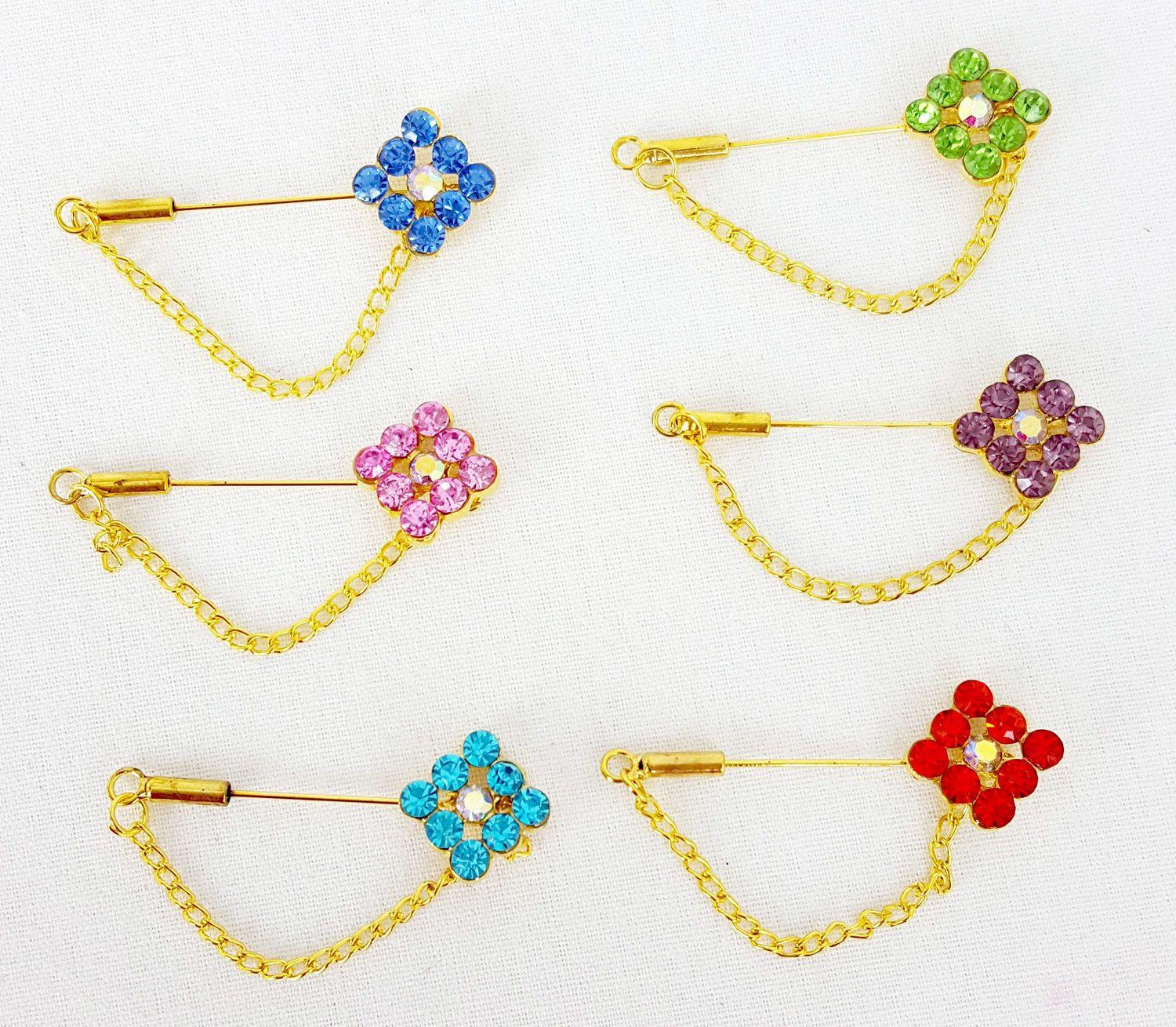 New Islamic Beautiful Brooch Hijab Scarf Hat SaftyPin Rhinestones lot - Arabian Shopping Zone