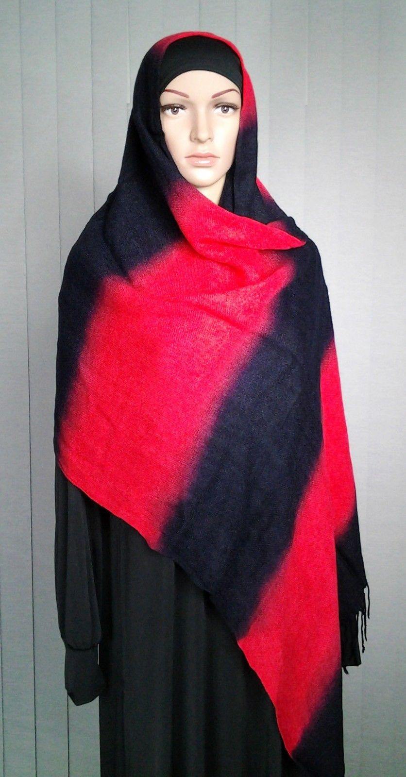 NEW Winter Women's Thick Warm Pashmina Cashmere Scarves Shawl Wrap Hijab - Arabian Shopping Zone