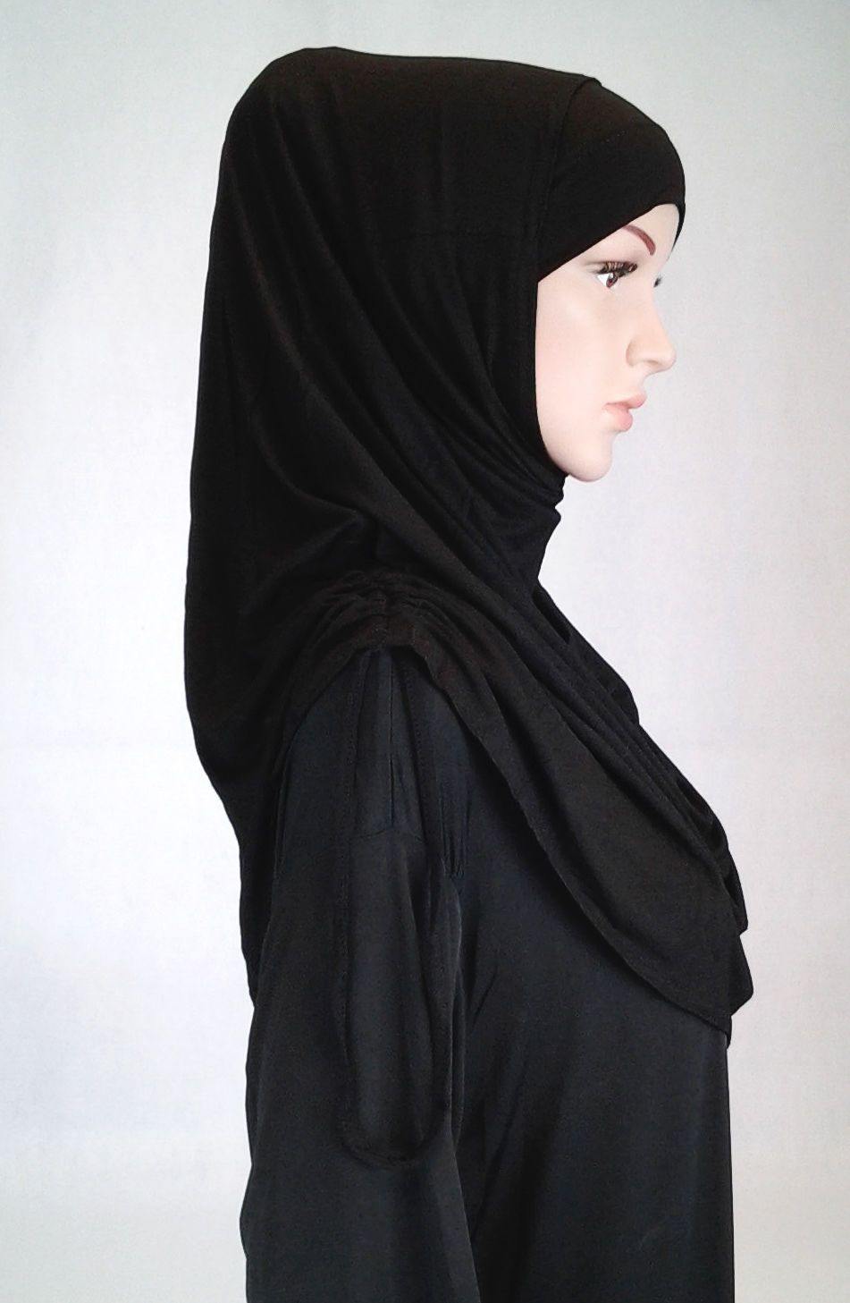 Modal Cotton 2 Piece Amira Hijab Islamic Scarf Shawls Muslim Head Wrap - Arabian Shopping Zone