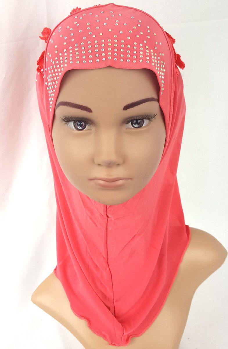 Ice Silk Toddler Kids Children Hijab Islamic Scarf Shawls -0913 - Arabian Shopping Zone