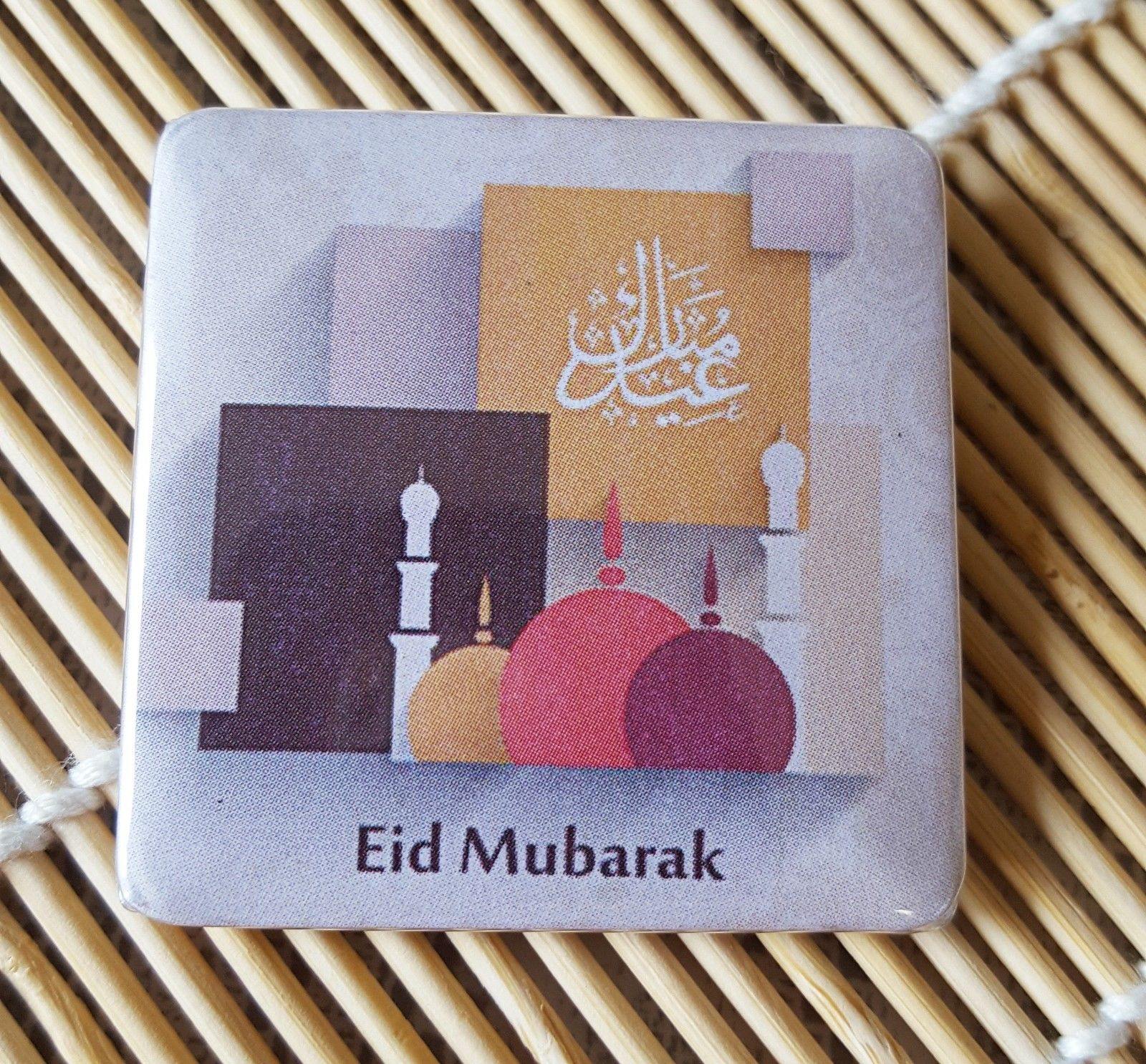 Muslim BADGE BUTTON PIN "Eid Mubarak" (Big Size 2.25inch/58mm) ISLAMIC GIFT - Arabian Shopping Zone