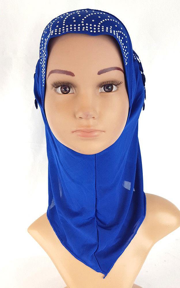 NEW Ice Silk Toddler Kids Children Hijab Islamic Scarf Shawls 2-8T - Arabian Shopping Zone