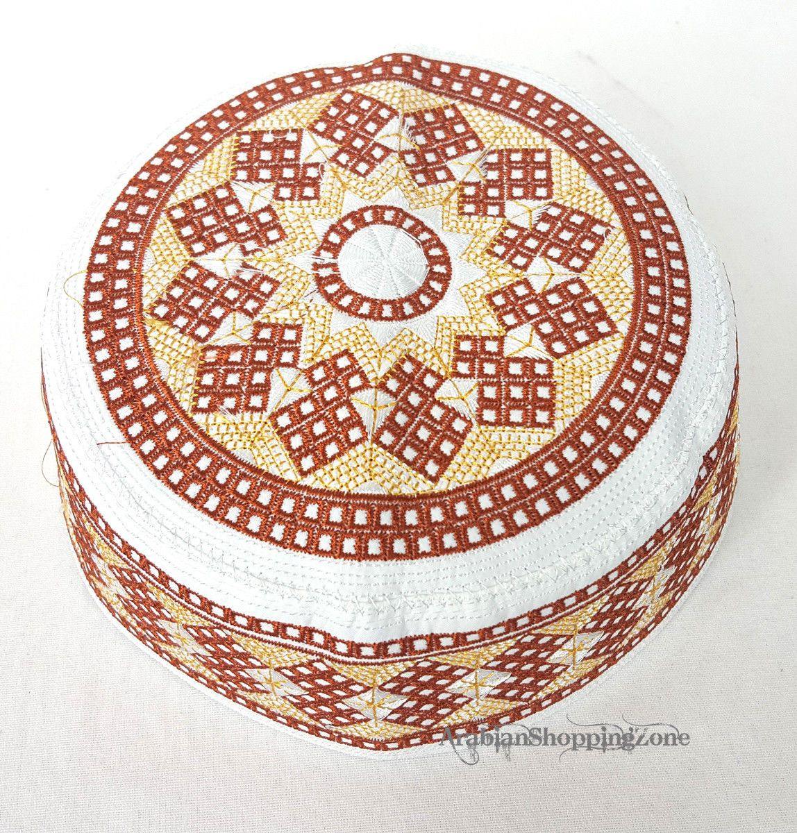 Kofi Topi Embroidery Men Cap Hat Size 58-60 - Arabian Shopping Zone