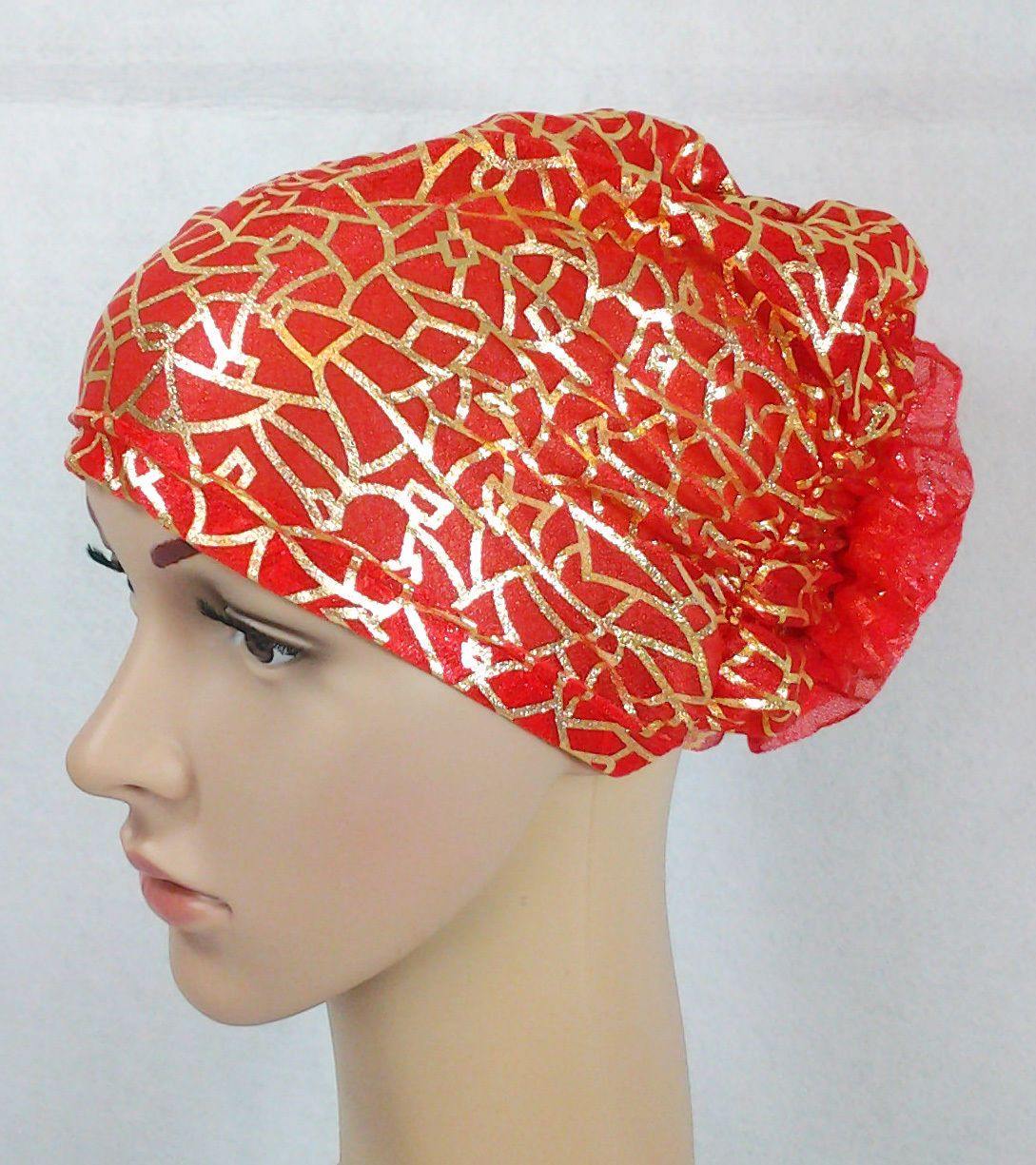 Gauze Gilt-Print UnderHijab Muslim Inner Hijab Caps Hair loss Underscarf - Arabian Shopping Zone