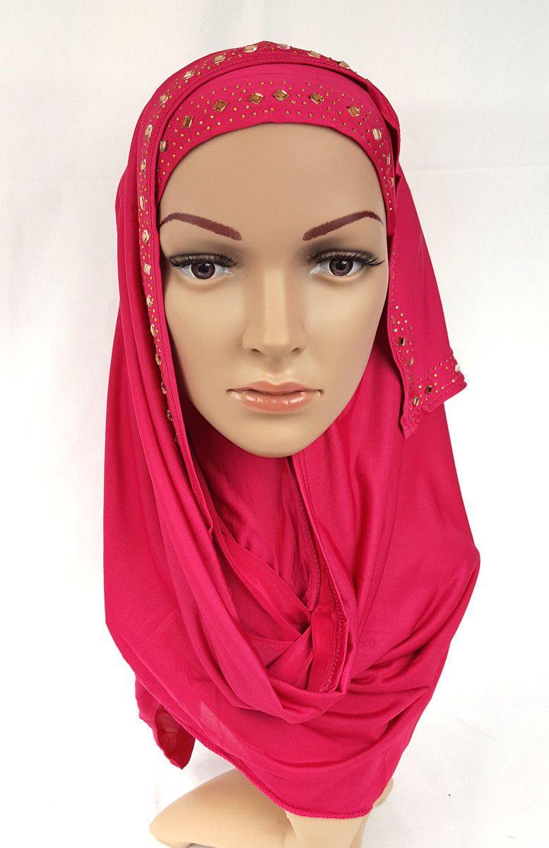 Slip On Instant Amira Style VISCOSE on-the-go Hijab Scarf ASZ0104 - Arabian Shopping Zone