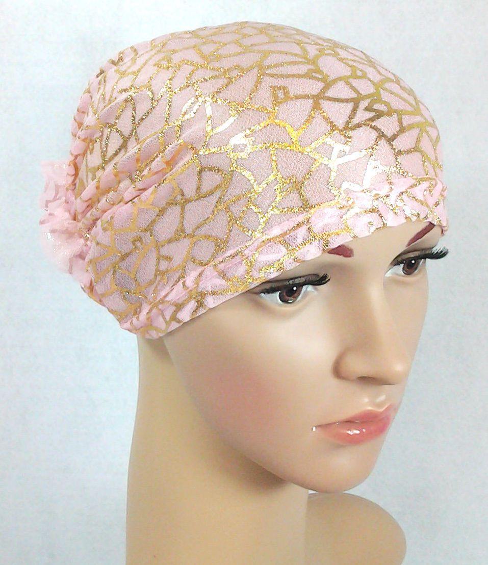 Gauze Gilt-Print UnderHijab Muslim Inner Hijab Caps Hair loss Underscarf - Arabian Shopping Zone