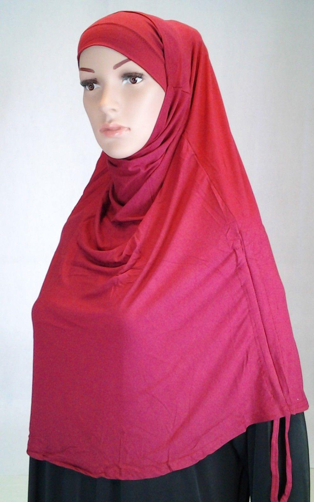 Modal Cotton 2 Piece Amira Hijab Islamic Scarf Shawls Muslim Head Wrap - Arabian Shopping Zone