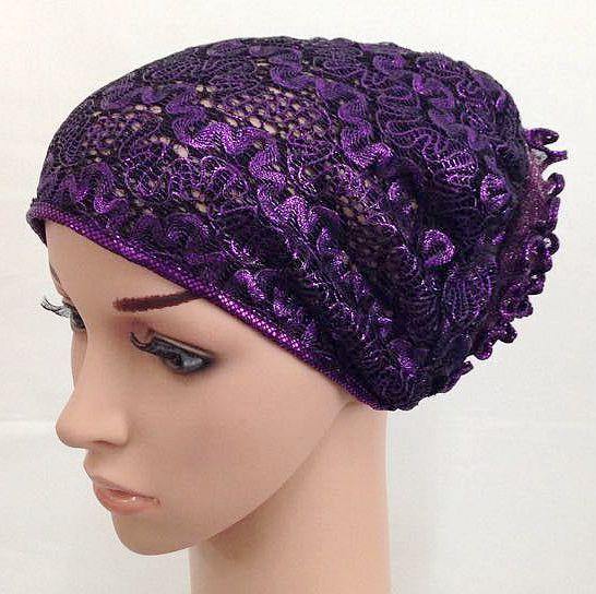 High Quality Double-Lace Flower UnderHijab Muslim Hijab Caps Islamic Underscarf - Arabian Shopping Zone