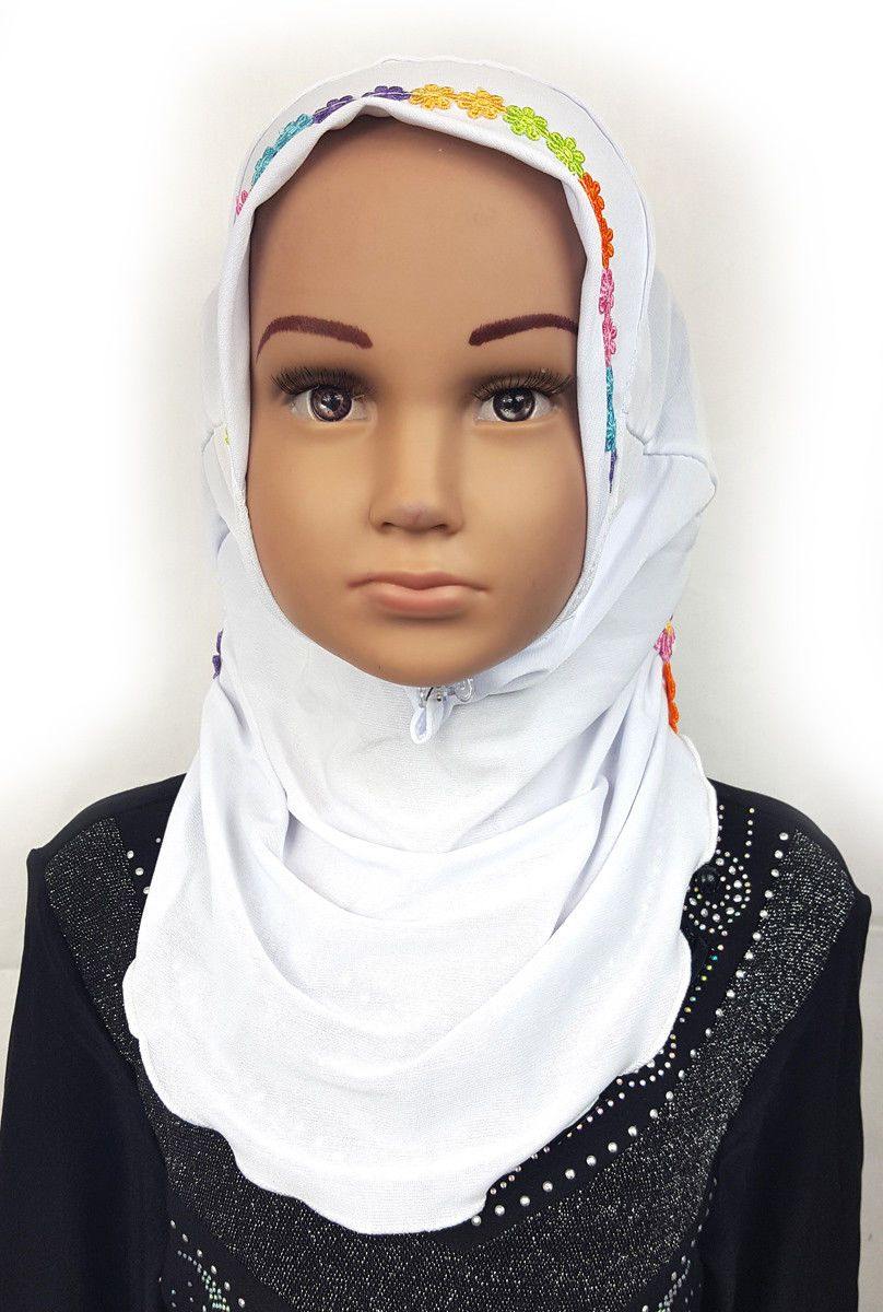 Crystal Hemp Toddler Kids Children Hijab Islamic Scarf Shawls -9397 - Arabian Shopping Zone