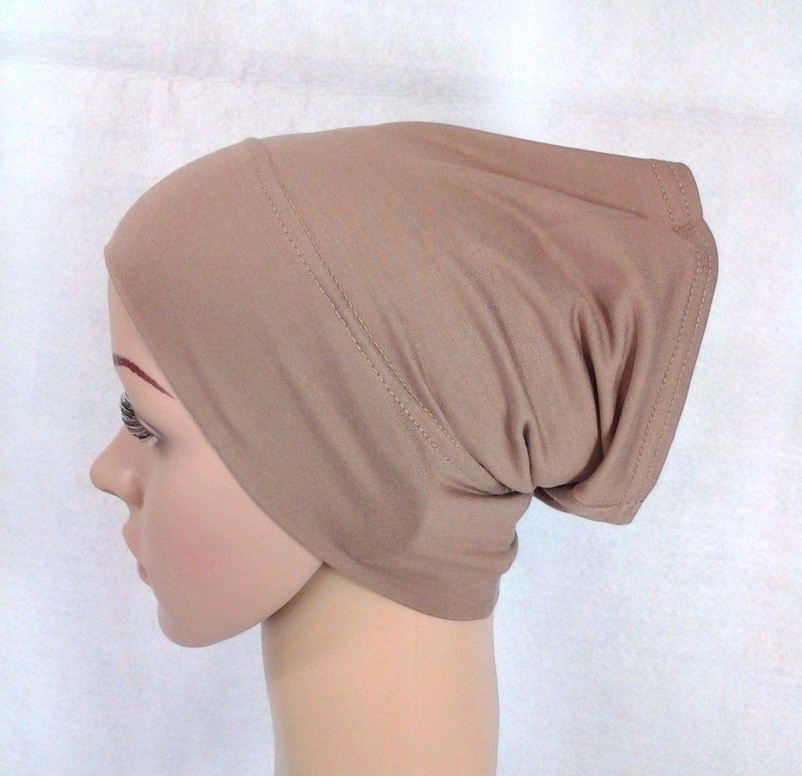 Cotton UnderHijab Scarf Shawl Slip on Bonnet Hijab Tube Hair Loss (12 colors) - Arabian Shopping Zone