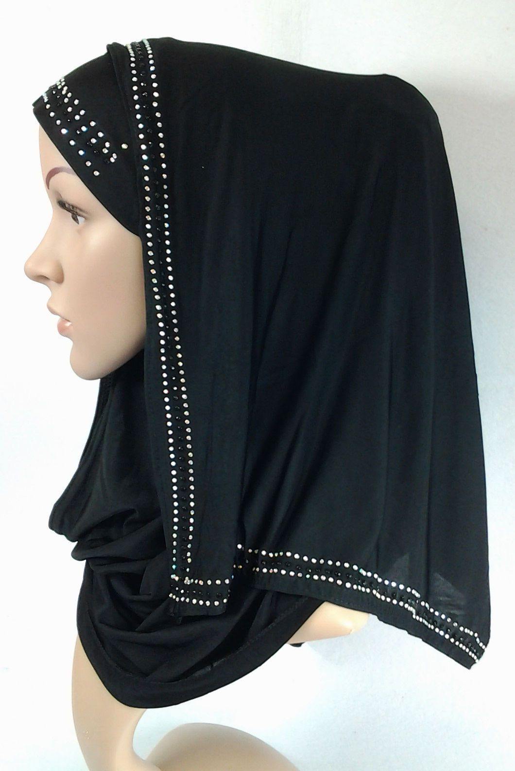 Slip On Instant Amira Style VISCOSE on-the-go Hijab Scarf ASZ0104 - Arabian Shopping Zone