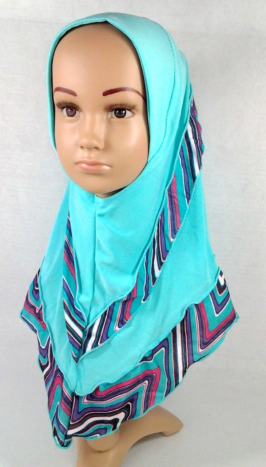 NEW Crystal Hemp Kids Toddler Children Islamic Hijab Islamic Scarf Shawls 3-8T - Arabian Shopping Zone