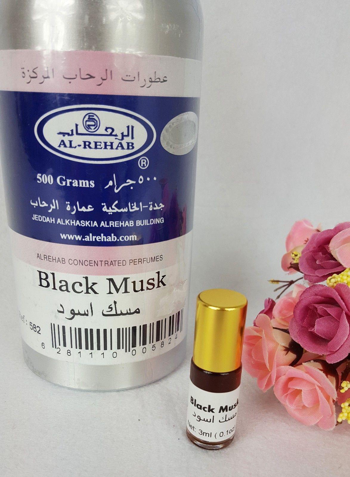 AL Rehab BLACK Musk Oil Perfume Wild Deer Musk Base Roll-on 3ml - Islamic Shop